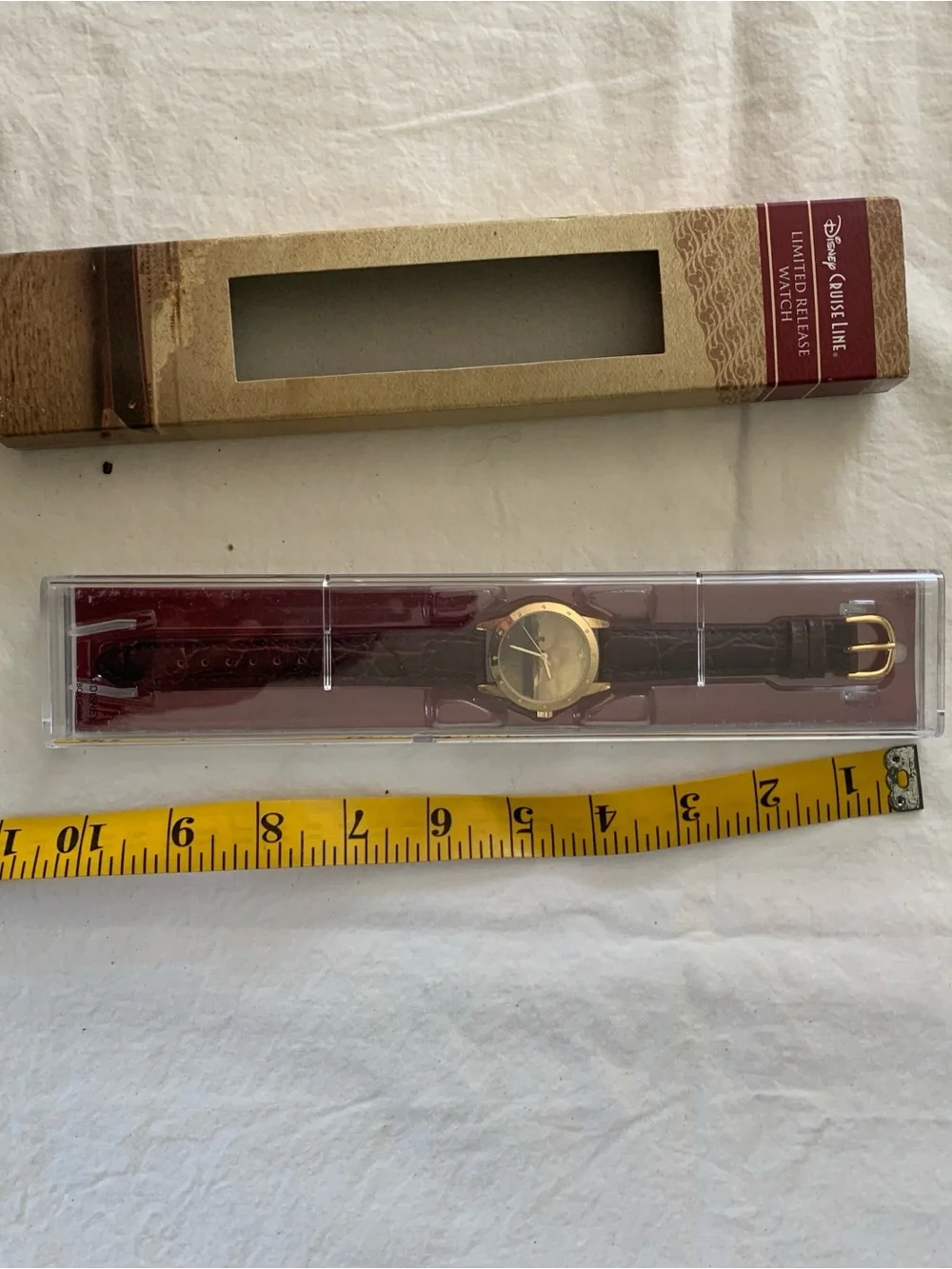 Disney Cruise Line Limited Release Watch - Gold Face with Brown Strap.